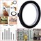 6 Pack 6mm 1/4 Inch Width Graphic Art Thin Tape, Self-Adhesive Whiteboards Dry Erase Line Gridding Tape (Black)
